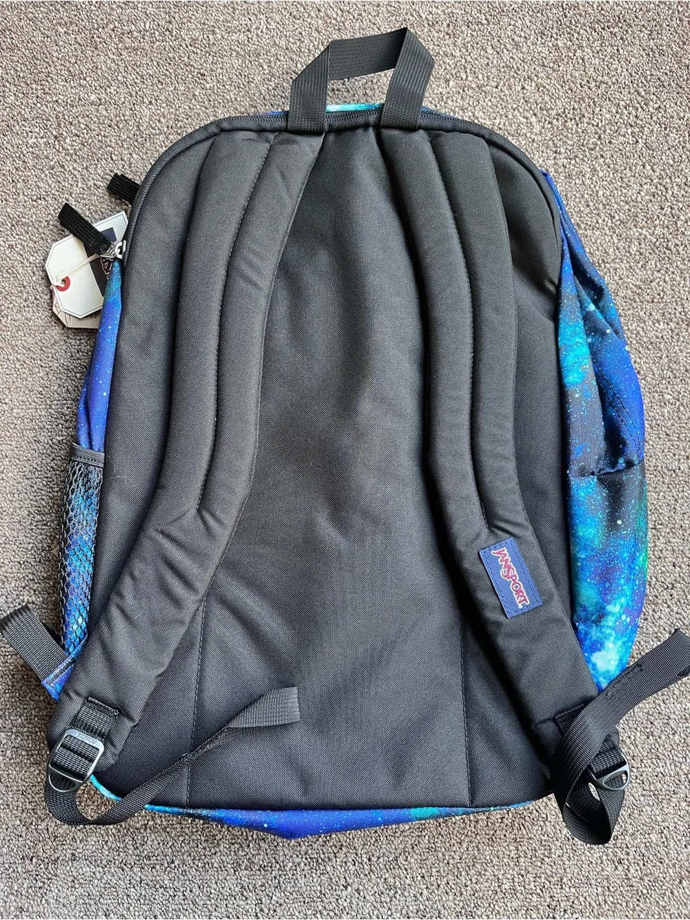 Jansport Galaxy Print Backpack in Blue and Green